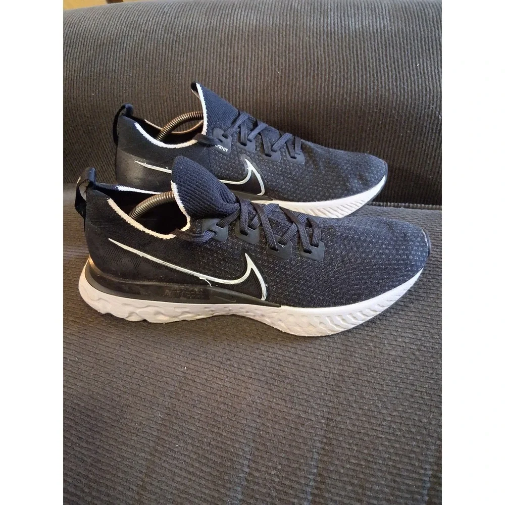 Nike React Infinity‎ Run Flyknit CD4371-002 Men's 11.5 Black Running Shoes